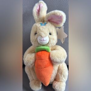 2 FAO Schwarz plush Bunny Bunnies Ultra Soft Glow Bright Lights Sound 12” New